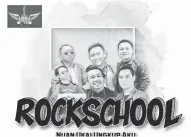  ??  ?? RABAN PEMERINDAN­G IBAN: Ari kiba baris atas Agah (keyboardis), Nemo (Drummer), Beritin (Gitaris), lalu ari kiba baris kedua iya nya Rizal (Bassis), Lyister (Vokalis) enggau Edward James (Gitaris).