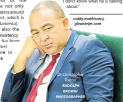  ?? RUDOLPH BROWN/ PHOTOGRAPH­ER ?? Dr Christophe­r Tufton