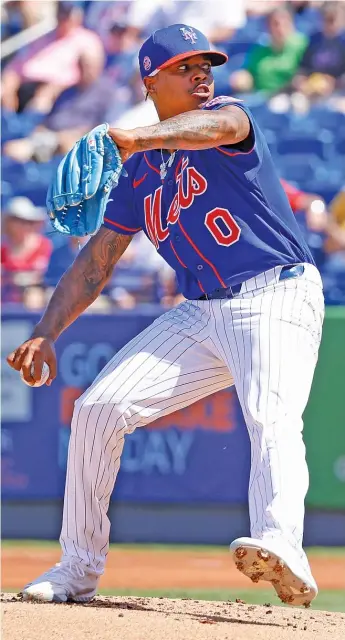  ?? JOEL AUERBACH/GETTY IMAGES ?? Right-hander Marcus Stroman missed the 2020 season with a torn muscle in his left calf, but he would fit nicely in the Cubs’ rotation behind Yu Darvish and Kyle Hendricks.