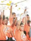  ?? STEPHEN M. DOWELL/ ORLANDO SENTINEL ?? Students from Hungerford Elementary School in Eatonville perform during the ZORA! Festival in Eatonville on Friday, February 1, 2019. The ZORA! Festival takes place in Eatonville and around Central Florida through Jan. 28.