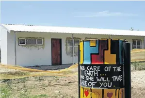  ?? / MDUDUZI NDZINGI ?? The new structure at Eqinisweni Secondary School in Ivory Park, Midrand, remains a constructi­on site after a contractor left the project incomplete.