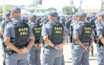  ?? African News Agency (ANA) ?? THE SAPS Anti-Gang Unit has been in operation since October last year. | HENK KRUGER