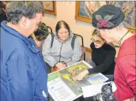  ?? COLIN MACLEAN/JOURNAL PIONEER ?? Julie Vasseur, P.E.I. program director for the Nature Conservenc­y of Canada, (third from right) explains her groups recent purchase of 141 acres of land in the Abram-Village area.