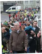  ??  ?? Backlash: More than 1,000 people marched in Drogheda