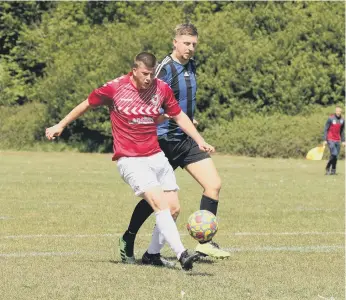  ?? ?? Joe Boxall about to score for Tamworth