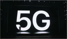  ??  ?? Apple made a big deal about 5G at its event, and name-dropped Verizon about a thousand times.