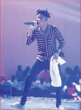  ??  ?? Mayorkun performing on stage