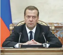 ??  ?? BOLNE MERE ZA TURSKU: Dmitrij Medvedev, premijer Rusije
