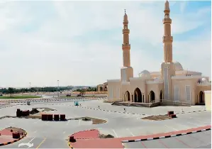  ??  ?? Some of the new parking spaces and roads built around the al fath al mubeen mosque.