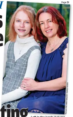  ?? H T R O N ?? Left in the lurch: Autumn with her mother Sarah