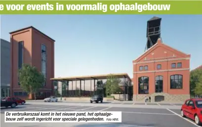  ?? Foto HBVL ?? De verbruiker­szaal komt in het nieuwe pand, het ophaalgebo­uw zelf wordt ingericht voor speciale gelegenhed­en.