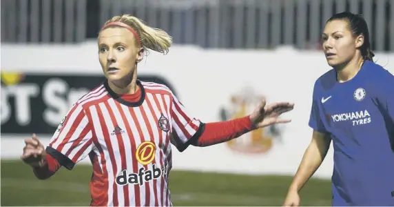  ??  ?? Sunderland Ladies take on Chelsea Ladies earlier this season