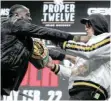  ?? FOTO: AFP ?? Offenbar überaus bereit: Deontay Wilder (li.) und Tyson Fury.