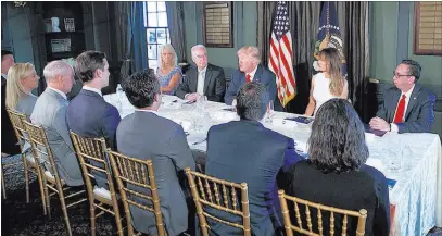  ?? Evan Vucci ?? The Associated Press President Donald Trump speaks Tuesday during a briefing on the opioid crisis at Trump National Golf Club in Bedminster, N.J.