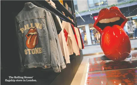  ?? ?? The Rolling Stones’ flagship store in London.