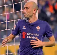  ?? ANSA ?? Borja Valero, 30 anni, gioca con la Fiorentina dal 2012