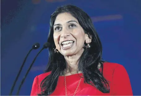  ?? Picture: PA Wire ?? Home Secretary Suella Braverman speaking during the National Conservati­sm Conference in central London.