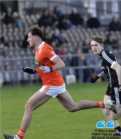  ??  ?? Adrian Marren, who scored 1- 6, including the late penalty for Sligo. Inset: Niall Murphy of Sligo and Mark Shields, who got Armagh’s second goal.