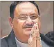  ??  ?? BJP chief JP Nadda