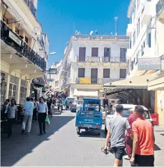  ??  ?? Tangiers, where many migrants end up. Below, Blessing Okonkwo, 19, from Nigeria is among the women who claim they were raped by Moroccan policemen