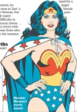  ??  ?? Wonder Woman’s comic avatar
