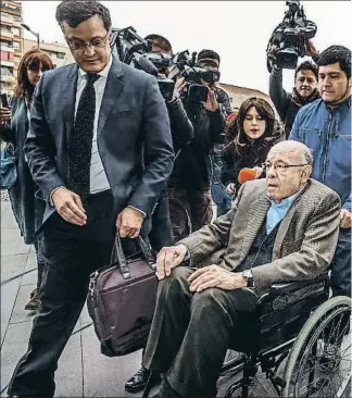  ??  ?? Millet, al inicio del largo juicio que comenzó el pasado mes de marzo