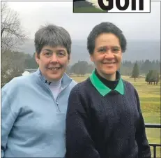  ??  ?? Winner and runner up of the ALGU Drumadoon respective­ly, Kema Genda, right, and Susan Butchard.