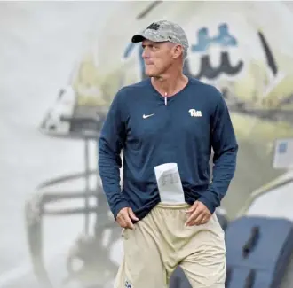  ?? Matt Freed/Post-Gazette ?? Pitt offensive coordinato­r Shawn Watson and the Panthers parted ways Friday, four days after Pitt’s loss in the Sun Bowl in El Paso, Texas.