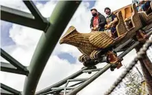  ?? Universal Studios Hollywood ?? The Flight of the Hippogriff ride at The Wizarding World of Harry Potter is operating at Universal Studios Hollywood.