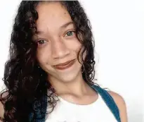  ?? Reprodução ?? A estudante Ana Júlia Freire de Oliveira, 13 anos, morta por motoboy em Osasco (Grande São Paulo)