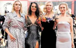  ?? ?? From left: Nina Hoss, Noemie Merlant, Blanchett and Sophie Kauer