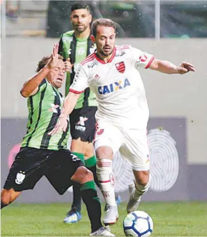  ?? STAFF IMAGES / FLAMENGO ?? Everton Ribeiro foi o destaque rubro-negro no Independên­cia e marcou o primeiro do Fla, de cabeça