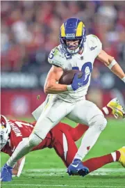  ?? REBILAS / USA TODAY SPORTS MARK J. ?? Los Angeles Rams wide receiver Cooper Kupp led the NFL with 1,947 receiving yards, which was the second most in NFL history.