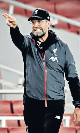  ??  ?? Pointing the way: Jurgen Klopp is ready for one of the ‘greatest days of my life’