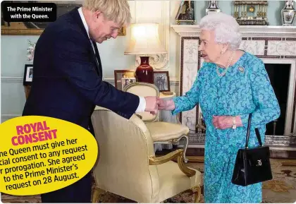  ??  ?? The Prime Minister
with the Queen.