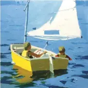  ??  ?? Richard Robinson, Sailing Away, acrylic on canvas, 12 x 12" (30 x 30 cm)