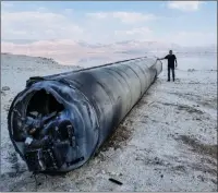  ?? ?? An Iranian ballistic missile on the Dead Sea shore