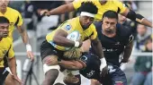  ?? GETTY IMAGES ?? Hurricanes Peter Lakai impressed at Forsyth Barr Stadium, Dunedin, yesterday.