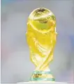  ?? Picture: AP PHOTO ?? The World Cup trophy.