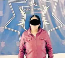  ?? CORTESÍA: SSP ?? Karla está detenida por tráfico de personas