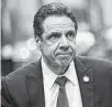  ?? New York Times file photo ?? Gov. Andrew Cuomo faces accusation­s of sexual misconduct from six women.