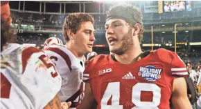  ?? ASSOCIATED PRESS ?? Former Wisconsin linebacker Jack Cichy hasn’t played football since 2016 because of injuries. Despite the long layoff, he’s expected to be drafted in the middle to late rounds.