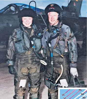  ??  ?? Trailblaze­rs: Kirsty Murphy, whose father Flt Lt Robbie Stewart was shot down and captured in 1991 during the first Gulf War