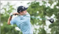  ?? Hector Vivas / Getty Images ?? Russell Knox of Scotland plays his shot from the seventh tee during the first round of the Mayakoba Golf Classic at El Camaleón Golf Club on Thursday in Playa del Carmen, Mexico.