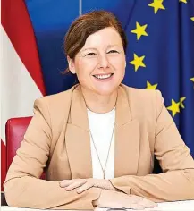  ?? ?? Vera Jourová, vicepresid­enta de la CE para Valores y Transparen­cia.