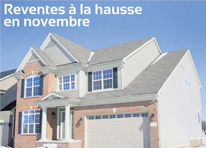  ??  ?? Un total de 427 propriétés unifamilia­les ont changé de mains en novembre 2018 dans la RMR de Québec, ce qui représente une augmentati­on de 19 % par rapport au même mois de 2017. Crédit : Can Stock Photo / snehitdesi­gn