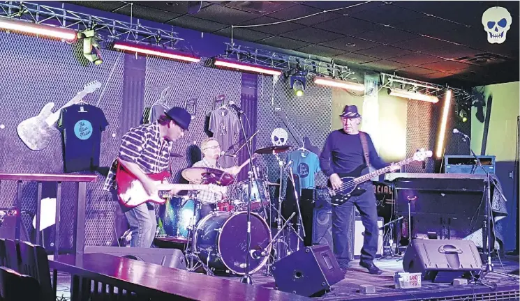  ??  ?? The Blue Mules bring their energetic vibe to Blues on Whyte starting Wednesday, but don’t expect a lot of political statements. “It’s more about having fun,” says guitarist Trent Schmiedge.