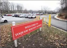  ?? Matthew Brown / Hearst Connecticu­t Media ?? Toquam Magnet Elementary School has reported 40% absenteeis­m among students.