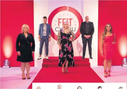  ?? Pics: S4C ?? Could you be the next FFIT Cymru leader? Last year’s series saw Ruth, Kevin, Elen, Iestyn and Rhiannon, right, lose almost 10 stone between them in just six weeks, and this is how they looked six months later, above.