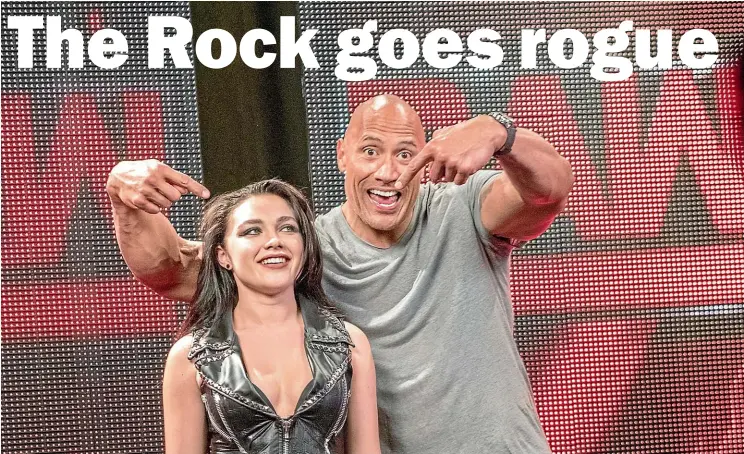  ??  ?? The Rock personally tapped up hiscostar Stephen Merchant to direct